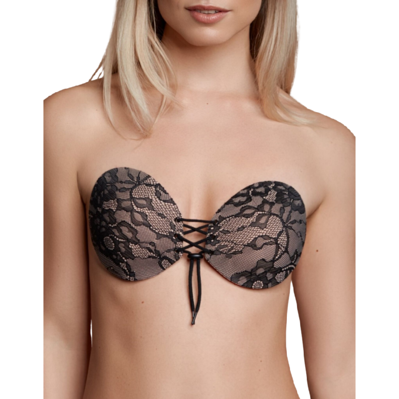 BYE-BRA Round Lace-it – Klebe-BH mit bestickten Cups, Grösse D