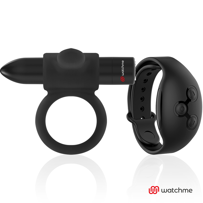 BLACK&SILVER – Vibrationsring mit Watchme-Fernbedienung