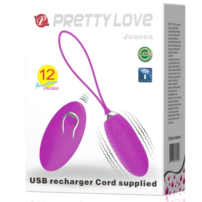 PRETTY LOVE Joanna – Vibrating egg remote control 12 modes
