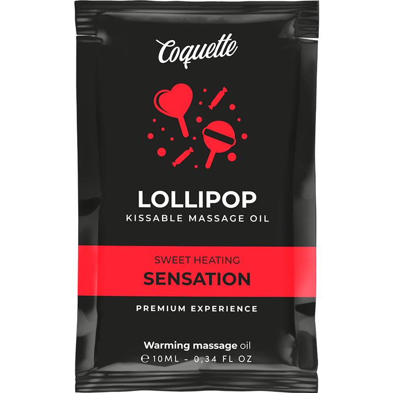 COQUETTE CHIC DESIRE – Kissable Massageöl mit Wärmeeffekt, Lollipop, 10 ml