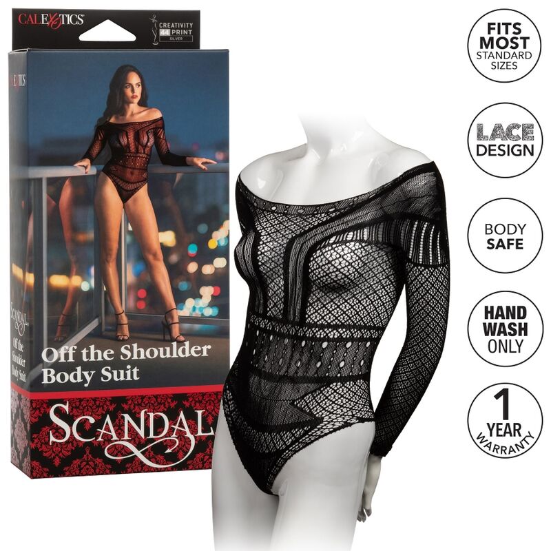 CALEXOTICS Scandal – Schulterfreier Bodysuit, Einheitsgrösse