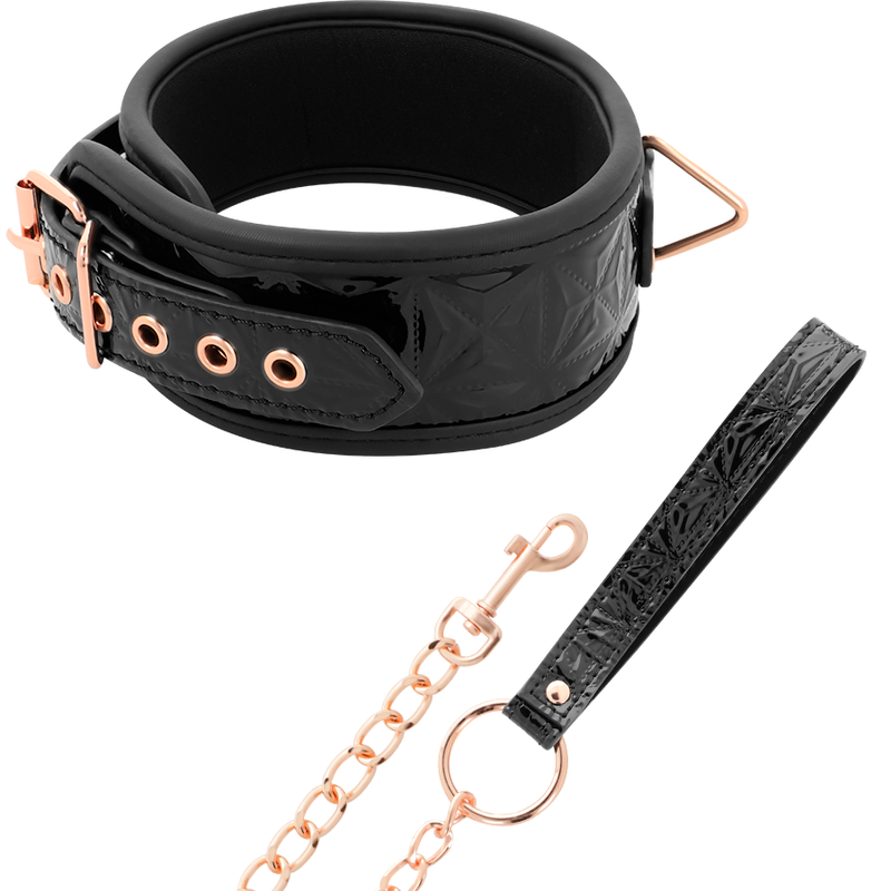 BEGME Black Edition – Premium-Halsband aus veganem Leder