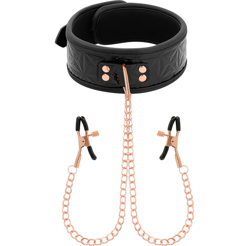 BEGME Black Edition – Halsband mit Nippelklemmen