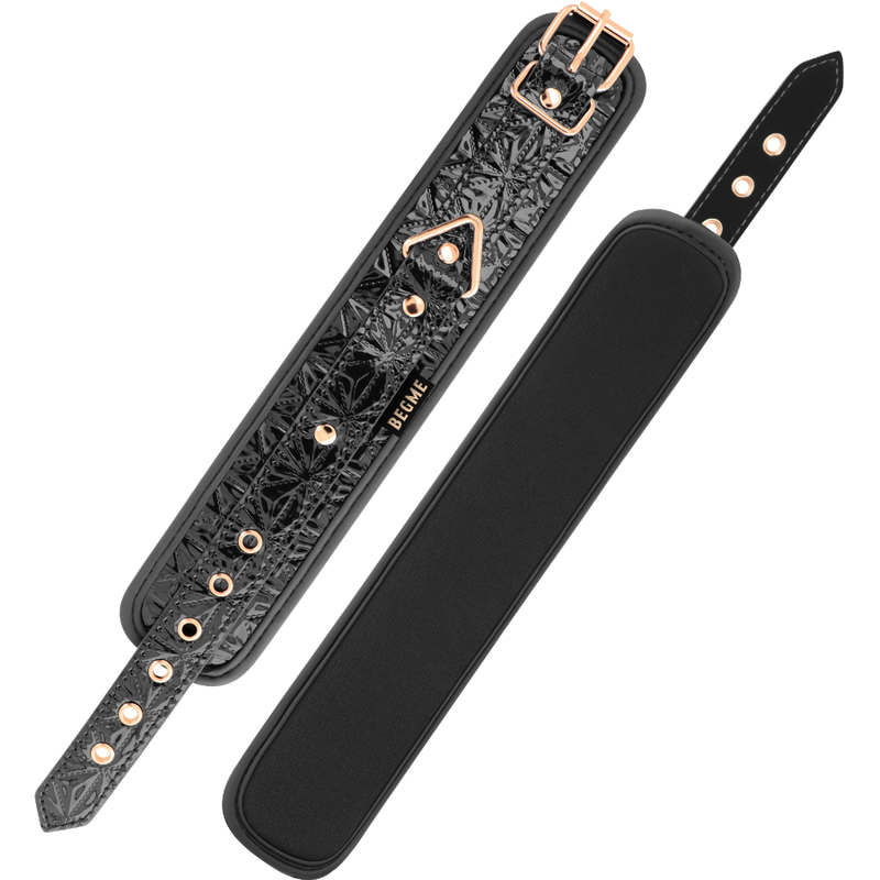 BEGME Black Edition – Premium-Handschellen aus veganem Leder
