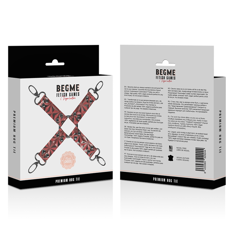 BEGME Red Edition – Hogtie-Verbindung aus veganem Leder