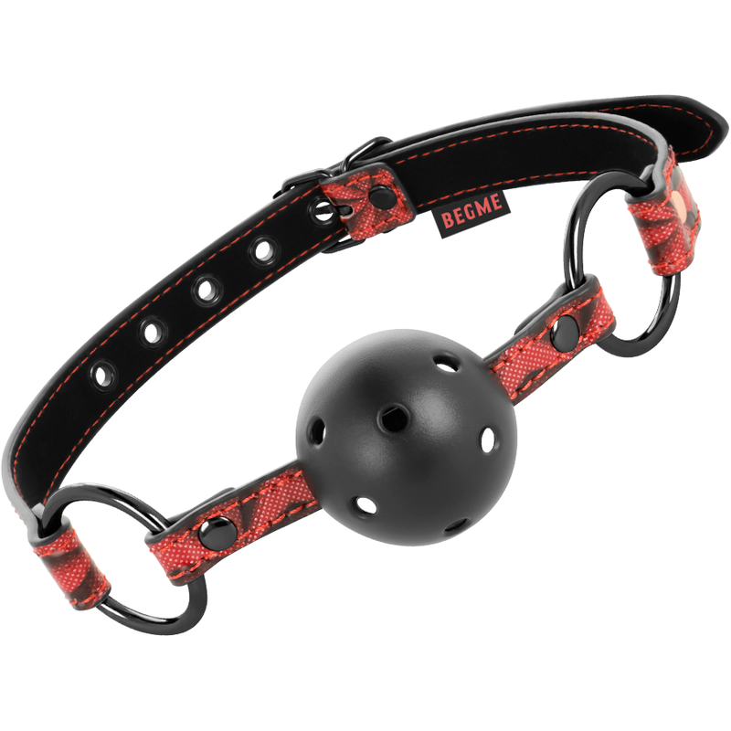 BEGME Red Edition – Ballknebel aus veganem Leder