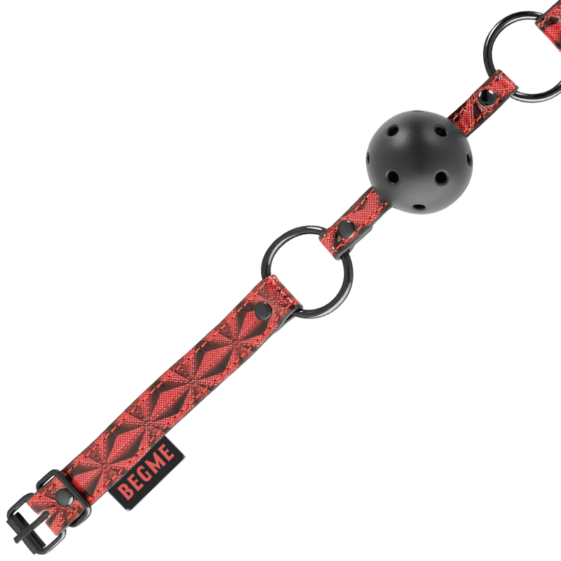 BEGME Red Edition – Ballknebel aus veganem Leder
