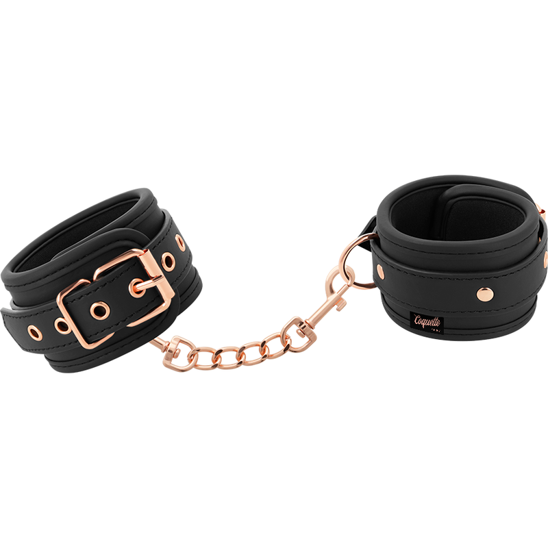 COQUETTE CHIC DESIRE FANTASY – Handschellen aus veganem Leder mit Neoprenfutter