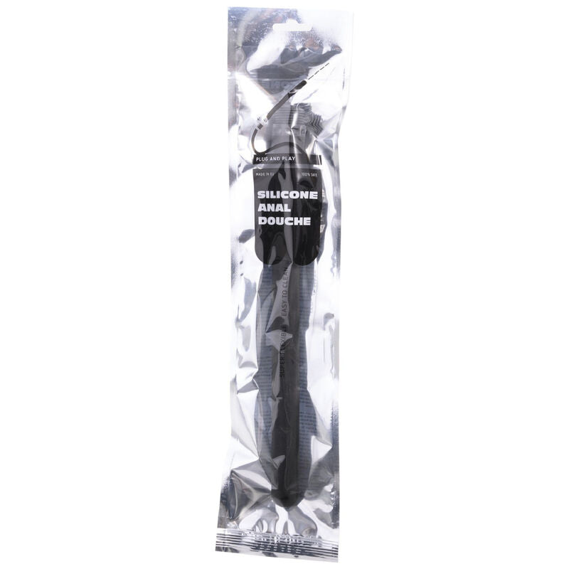 ALL BLACK – Analdusche mit Stopper-System, 27 cm