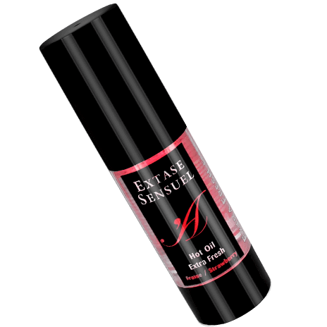 EXTASE SENSUAL – Erdbeer-Massageöl mit Wärmeeffekt, Reisegrösse 35 ml