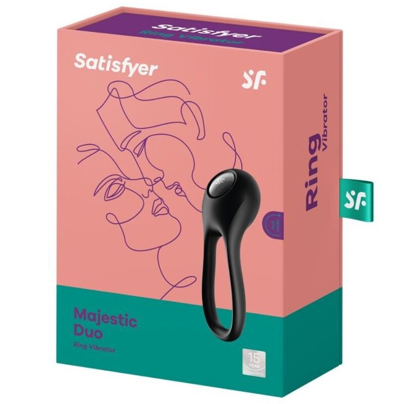 SATISFYER Majestic Duo – Doppelringvibrator, schwarz