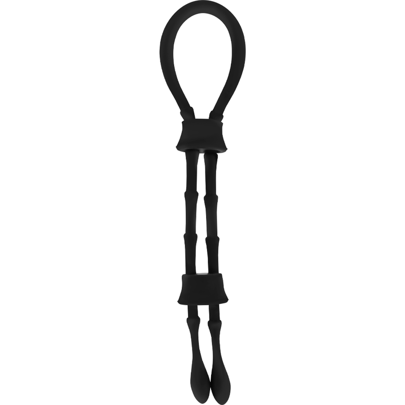OHMAMA FETISH – SILICONE CORD-COCK AND TESTICLES RING