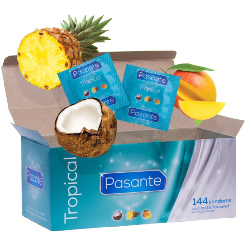 PASANTE Tropical – Les préservatifs saveurs tropicales 144 unités