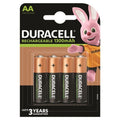 DURACELL – Pile rechargeable HR6 AA, 1300 mAh, 4 pièces