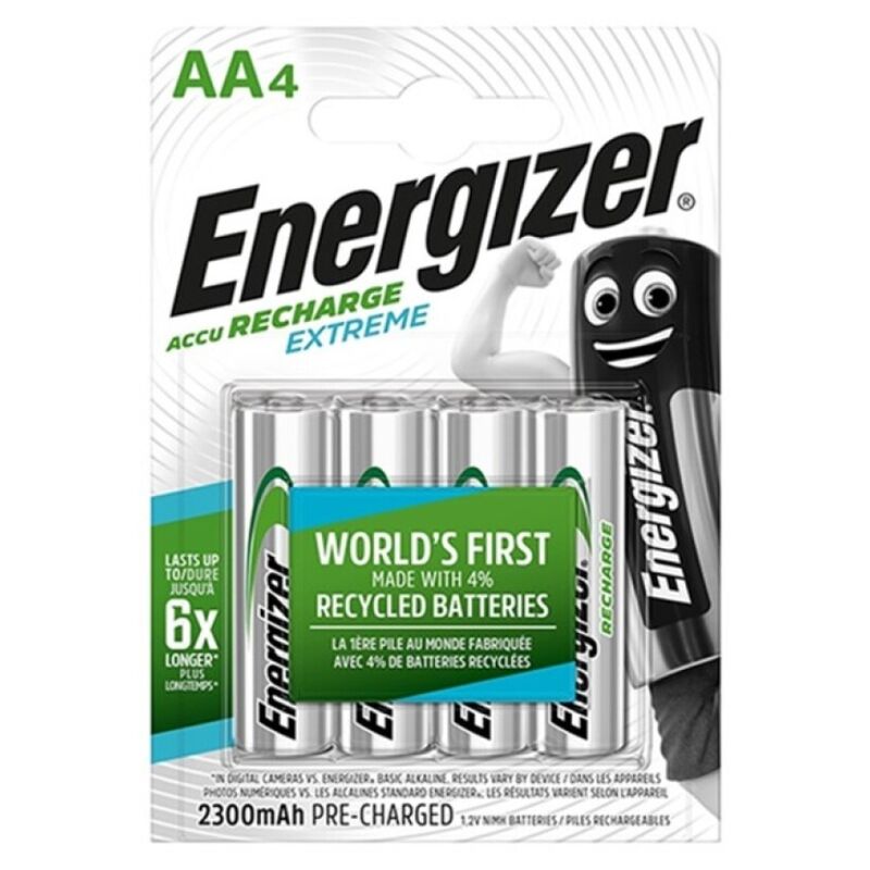 ENERGIZER – Extreme Wiederaufladbare Batterie AA 2300mAh 4er-Pack