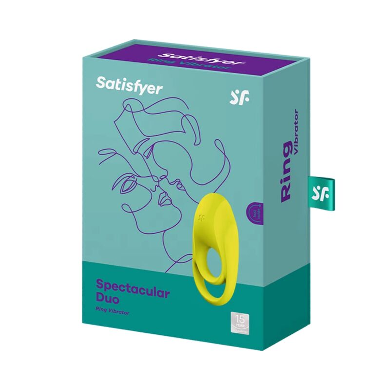 SATISFYER Spectacular Duo – Doppelringvibrator, gelb