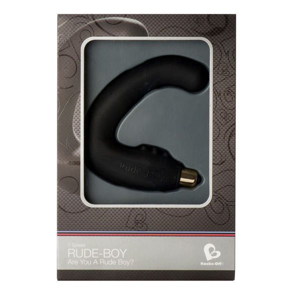 ROCKS-OFF Rude-Boy – Prostata-Massagegerät, 7 Vibrationen, schwarz