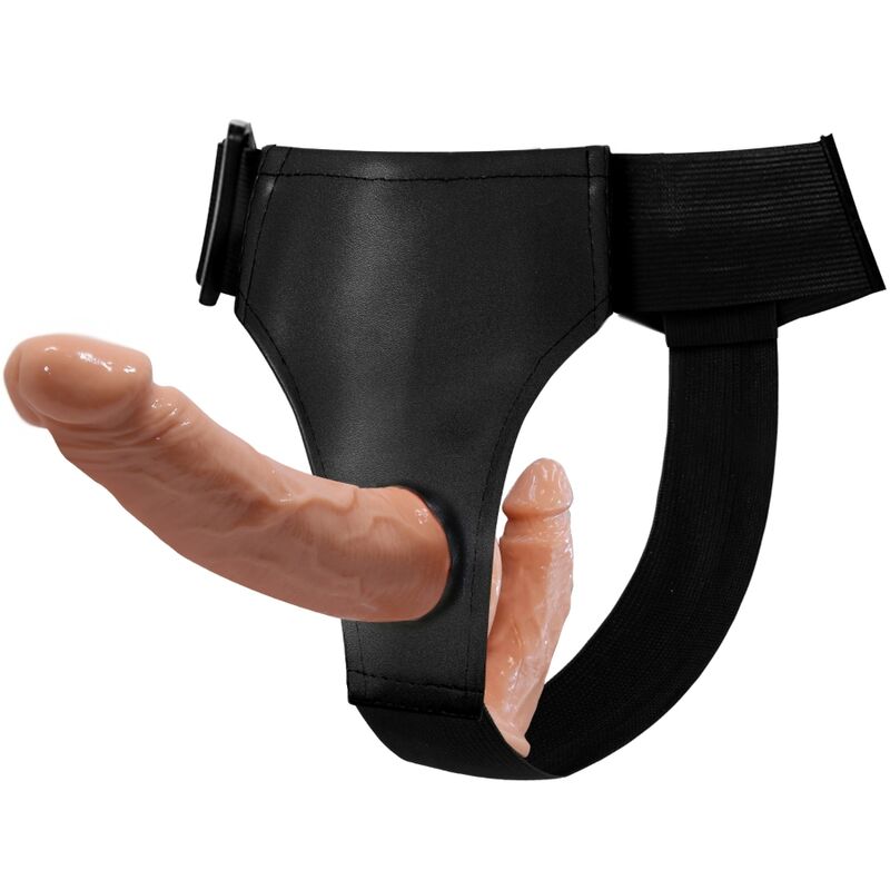 BAILE Ultra Leidenschaftlich – Doppel-Dildo mit Geschirr