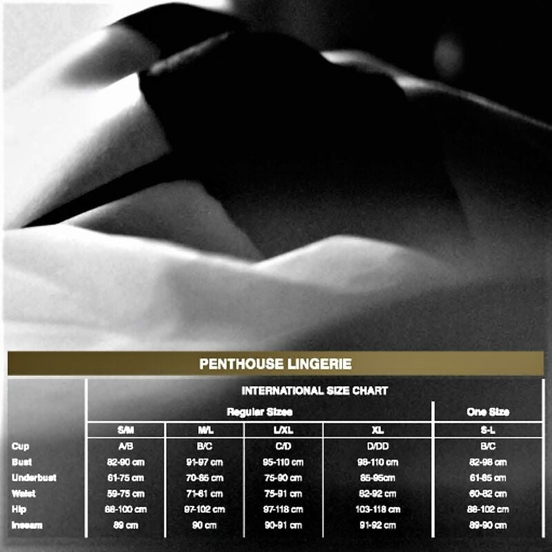 PENTHOUSE Scandalous – Teddy, weiss, Grösse XL