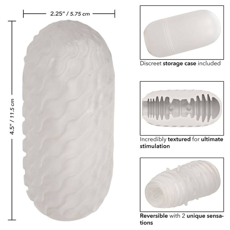 CALEXOTICS – STROKER CÔTELÉ RÉVERSIBLE