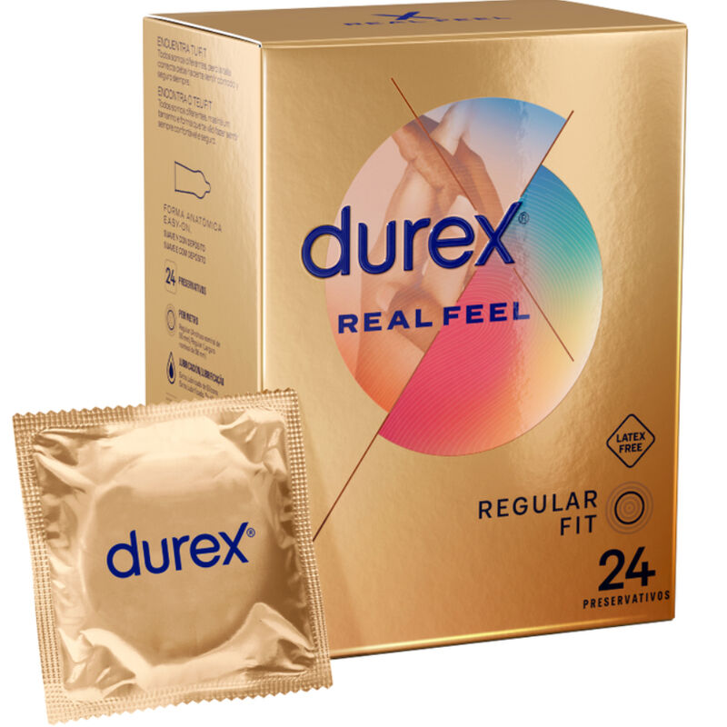 DUREX Real Feel – Latexfreie Kondome, 24 Stück