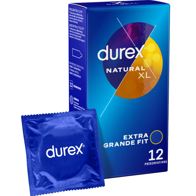 DUREX Natural XL – Kondome, 12 Stück