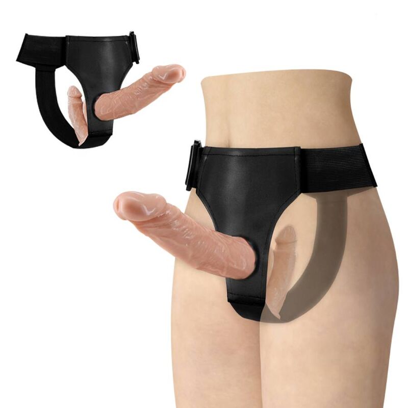 BAILE – Doppeldildo mit verstellbarem Harness