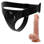PRETTY LOVE – SLIP HARNAIS HARNAIS UNIVERSEL AVEC GODE KEVIN 19 CM NATUREL