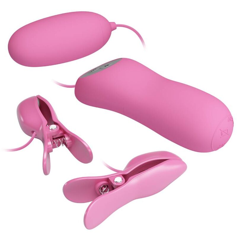 PRETTY LOVE Pinzette – mit Vibration und Elektroschock-Effekt, rosa