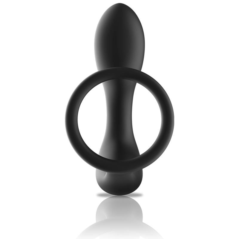 BLACK&SILVER – REMOTE CONTROL ANAL MASSAGER RECHARGEABLE SILICONE BLACK
