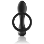 BLACK&SILVER – REMOTE CONTROL ANAL MASSAGER RECHARGEABLE SILICONE BLACK
