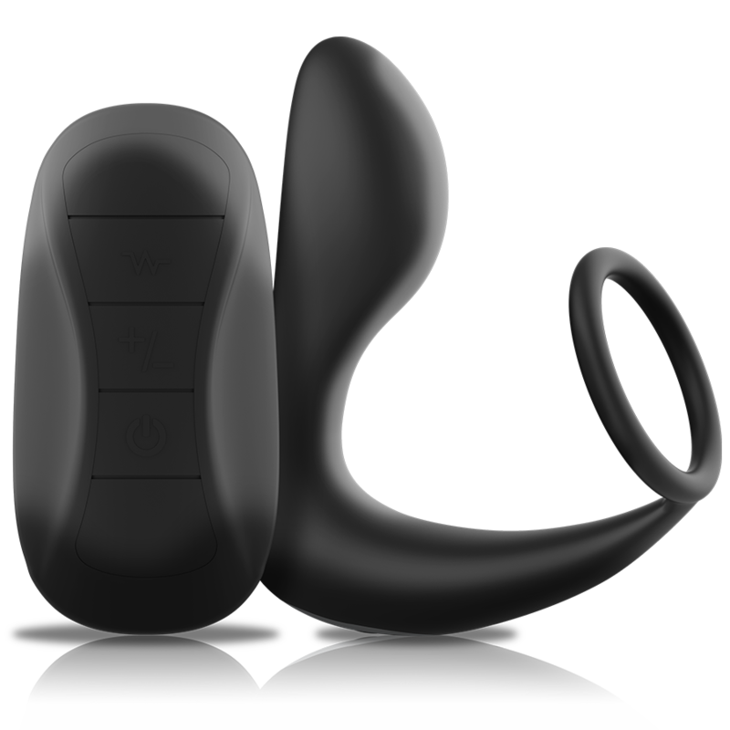 BLACK&SILVER – REMOTE CONTROL ANAL MASSAGER RECHARGEABLE SILICONE BLACK