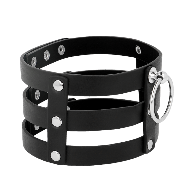 COQUETTE CHIC DESIRE – Fetish style vegan leather choker