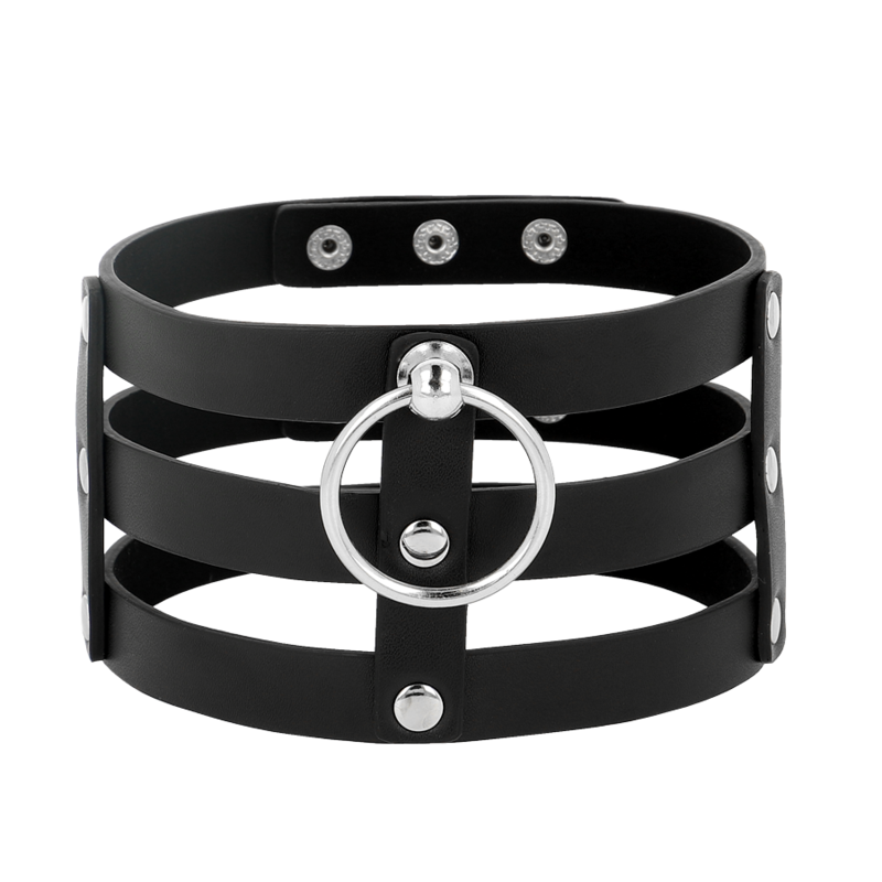 COQUETTE CHIC DESIRE – Fetish style vegan leather choker