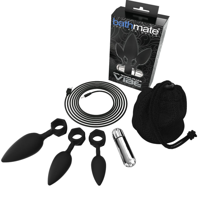 BATHMATE Vibe – Anal-Trainingsset mit Vibration, 4-teilig