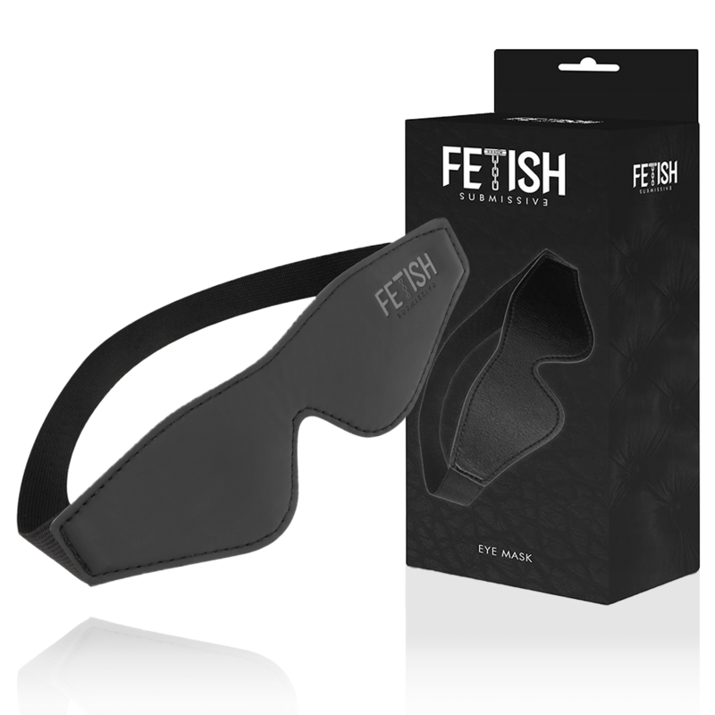 FETISH SUBMISSIVE Vegane Ledermaske – mit elastischem Riemen