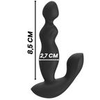 BLACK&SILVER – CORA ANAL PLUG SILICONE REMOTE CONTROL