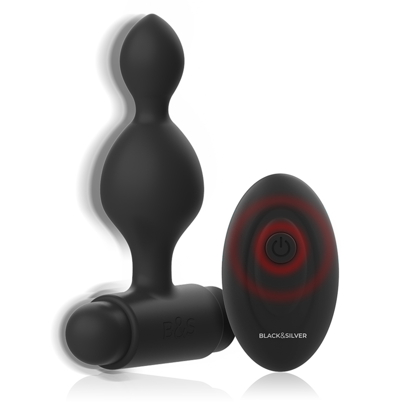 BLACK&SILVER Tucker – Kleiner Analstecker aus Silikon mit Fernbedienung