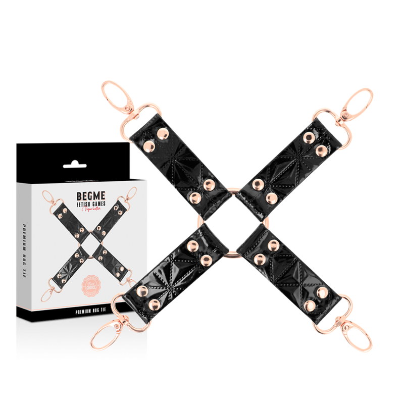 BEGME Black Edition – Hogtie-Verbindung aus veganem Leder