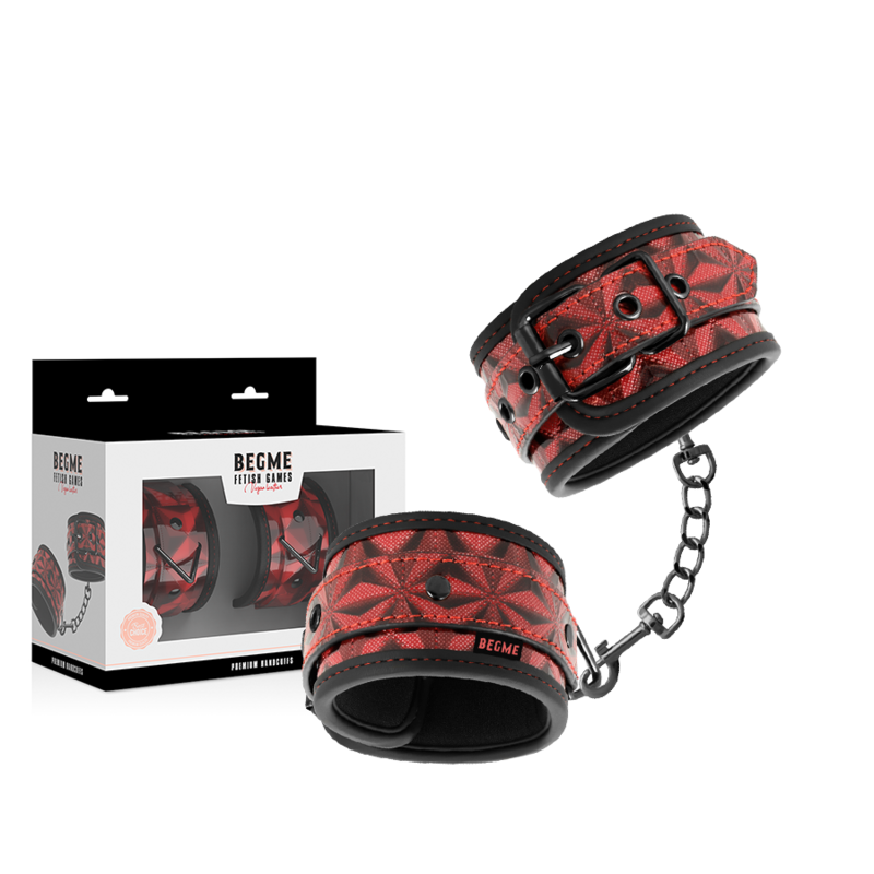 BEGME Red Edition – Premium-Handschellen mit Neoprenfutter