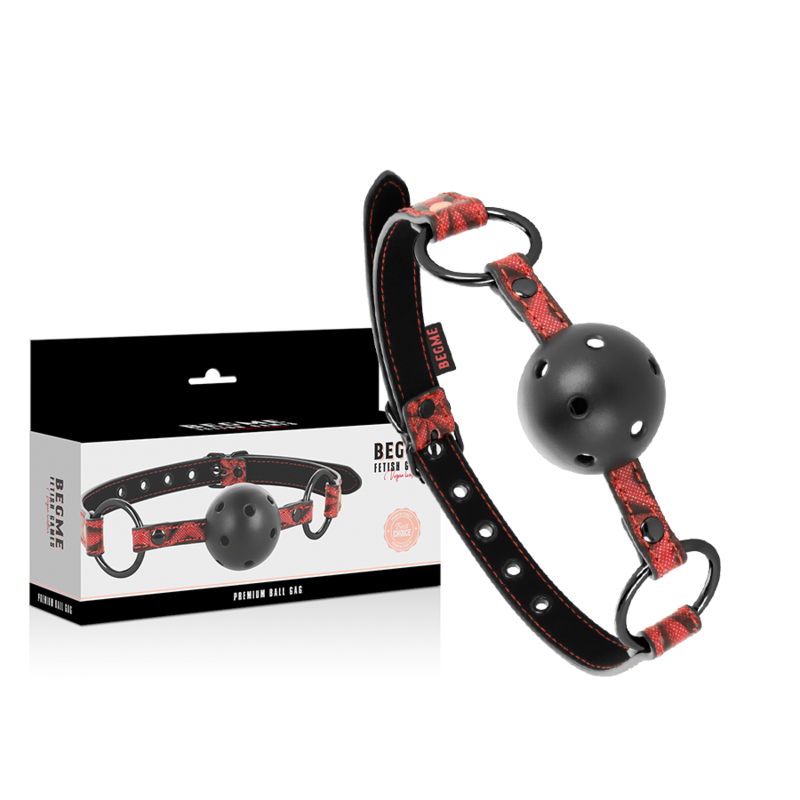 BEGME Red Edition – Ballknebel aus veganem Leder