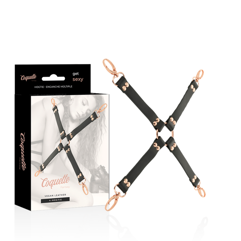 COQUETTE CHIC DESIRE FANTASY – Hogtie-Verbindung aus veganem Leder