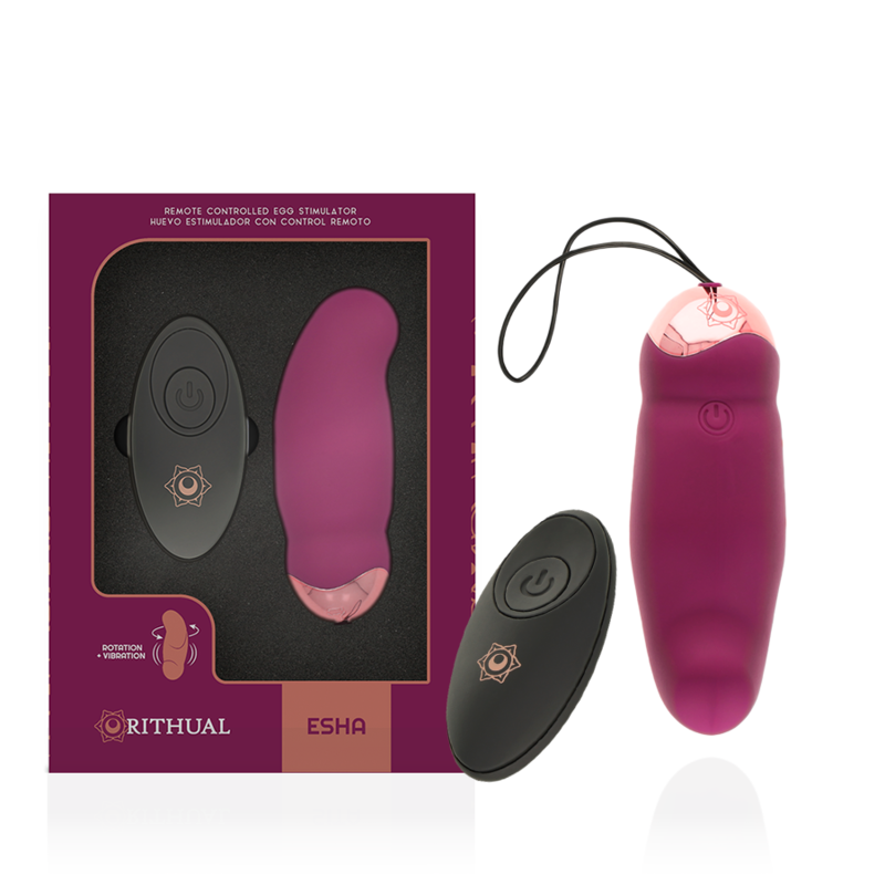 RITHUAL Esha Egg – Vibrationskugel mit Rotation und Fernbedienung