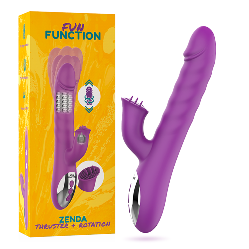FUN FUNCTION – Zenda Thruster & Rotation Rabbit-Vibrator, 24,5 cm