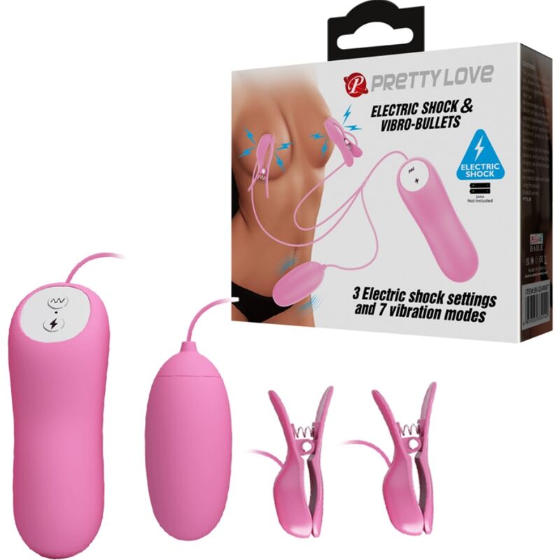 PRETTY LOVE Pinzette – mit Vibration und Elektroschock-Effekt, rosa