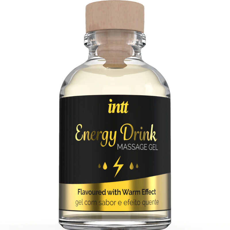 INTT Massage & Oral Sex – Massagegel mit Energy-Drink-Aroma und Wärmeeffekt