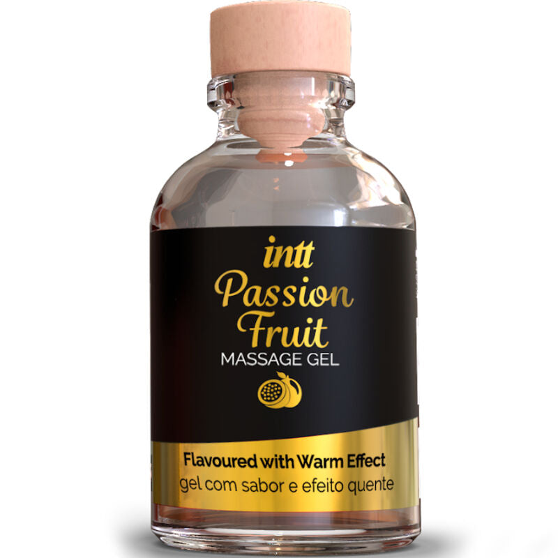 INTT Massage & Oral Sex – Massagegel mit Passionsfrucht-Geschmack und Wärmeeffekt
