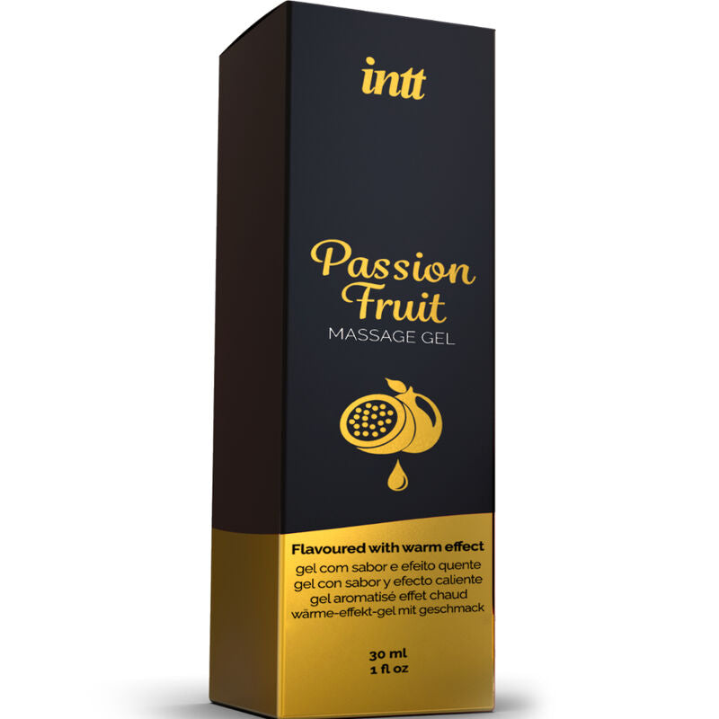 INTT Massage & Oral Sex – Massagegel mit Passionsfrucht-Geschmack und Wärmeeffekt