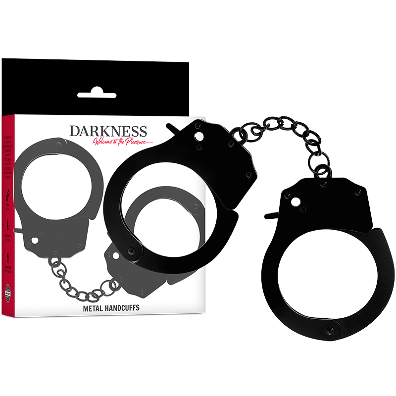 DARKNESS BONDAGE – Menottes en métal noir