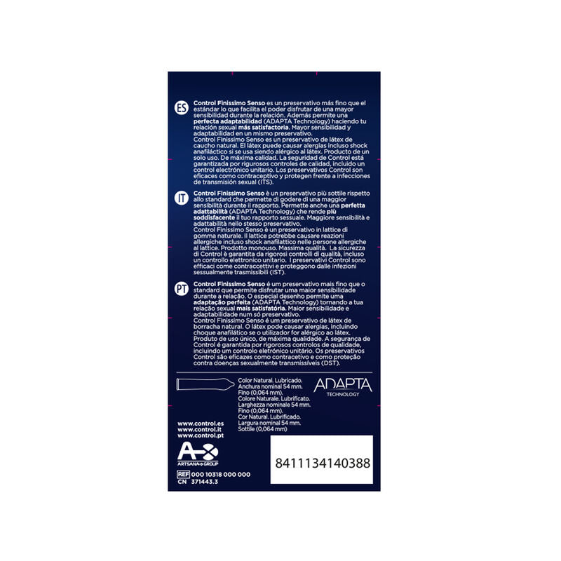CONTROL Adapta Senso – Kondome, 12 Stück